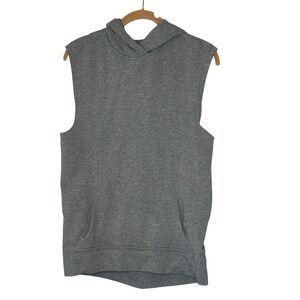 Lululemon Blissed Out Sleeveless Hoodie Gray Athletic Workout Top Women's Size 4